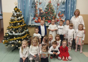 Zdjęcie grupowe w Krzysiach.