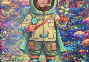 Dziecko pozuje do zdjęcia.