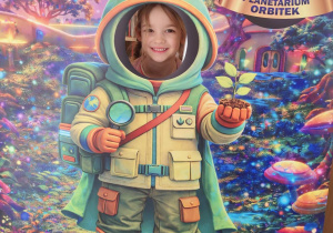 Dziecko pozuje do zdjęcia.