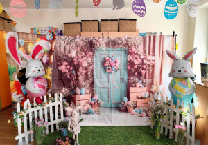 Wielkanocne spotkanie dzieci w przedszkolu.