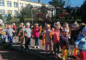 Grupa Kubusie świętuje dzień przedszkolaka.
